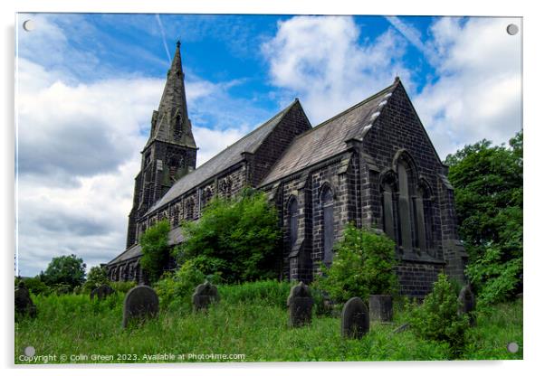 St Paul's Church, Denholme Acrylic by Colin Green