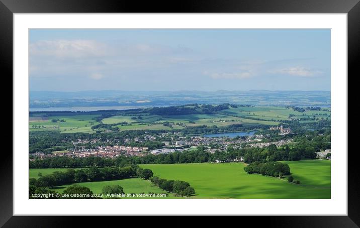 Linlithgow from Cockleroy Hill Framed Mounted Print by Lee Osborne