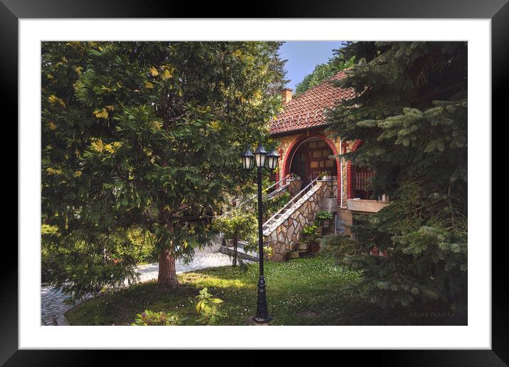 Entrance to one of the accompanying chambers of the Koporin mona Framed Mounted Print by Dejan Travica