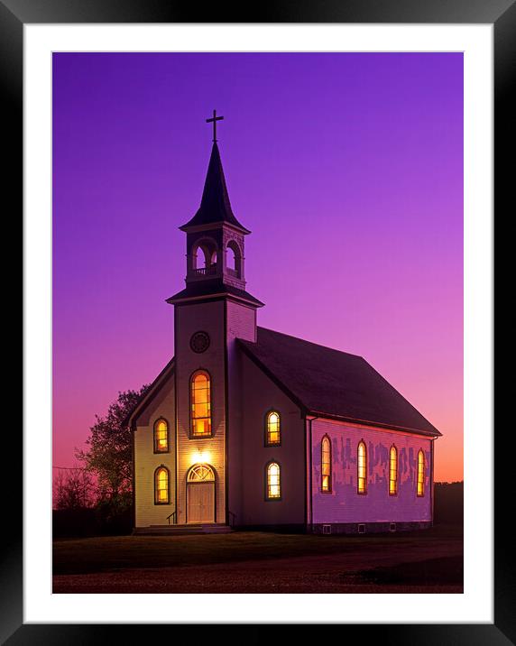 country church Framed Mounted Print by Dave Reede
