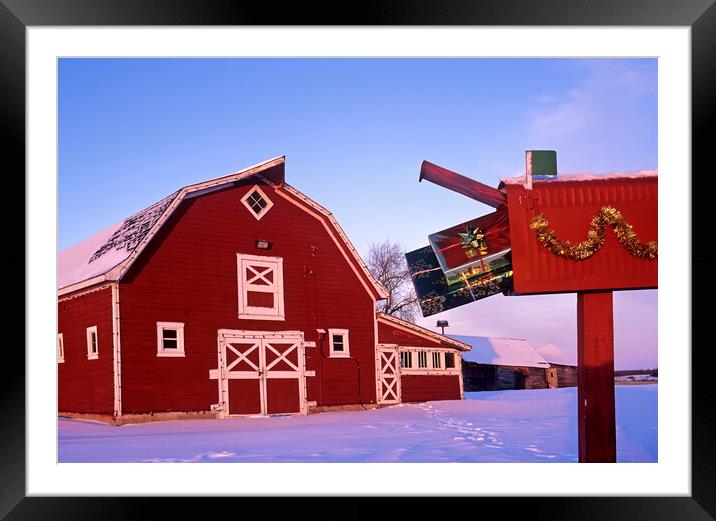 Gifts are in the Mailbox Framed Mounted Print by Dave Reede
