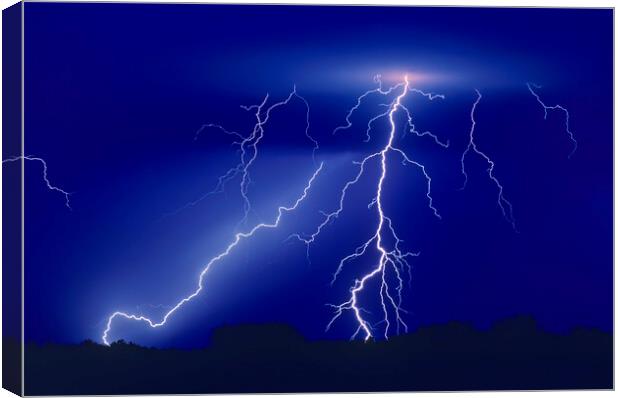 lightning  Canvas Print by Dave Reede