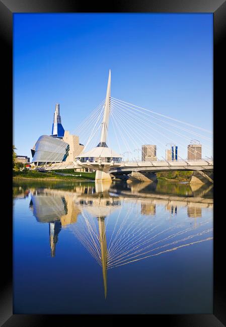 Winnipeg skyline  Framed Print by Dave Reede