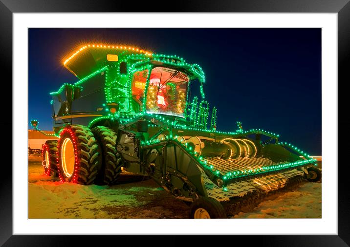 combine with Christmas lights Framed Mounted Print by Dave Reede