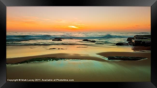 Low Tide Framed Print by Mark Lucey