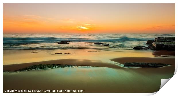 Low Tide Print by Mark Lucey