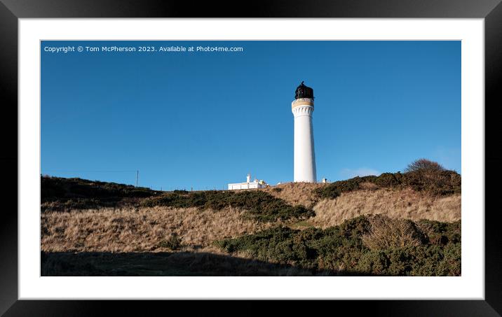 Covesea Skerries Lighthouse, Lossiemouth, Scotland Framed Mounted Print by Tom McPherson