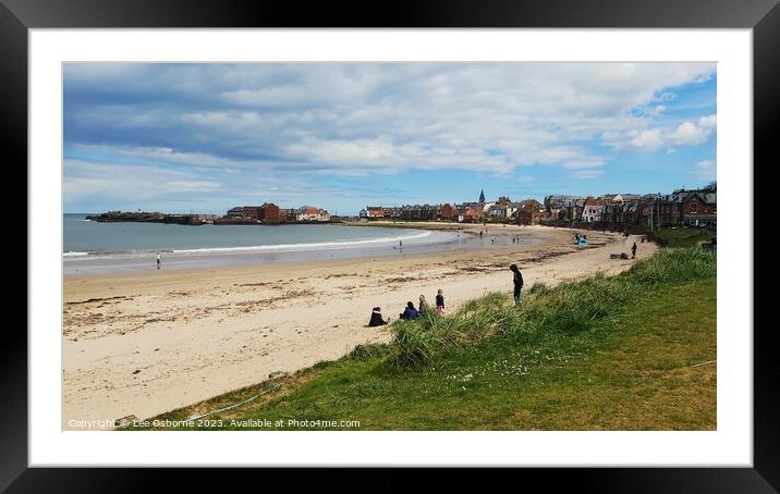 North Berwick Beach Framed Mounted Print by Lee Osborne