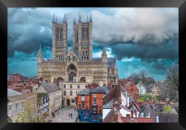 Lincoln Cathedral  Framed Print by Alison Chambers