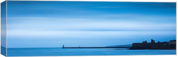 Tynemouth Lighthouses Canvas Print by Phil Durkin DPAGB BPE4