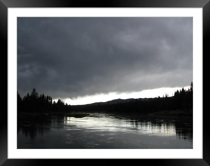 Evening on the Snake River Framed Mounted Print by Mariah Porter