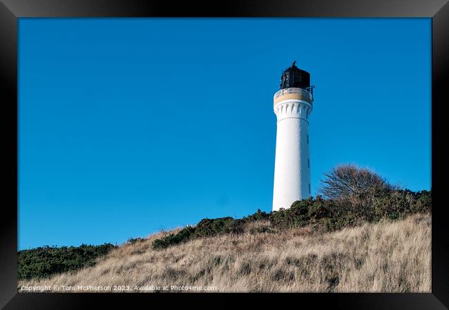 Covesea Lighthouse, Lossiemouth Framed Print by Tom McPherson