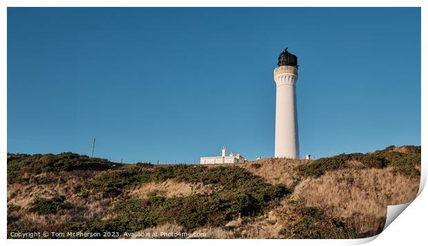 Covesea Lighthouse Print by Tom McPherson