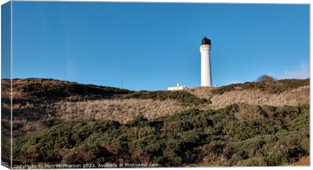 Covesea Lighthouse Moray Canvas Print by Tom McPherson