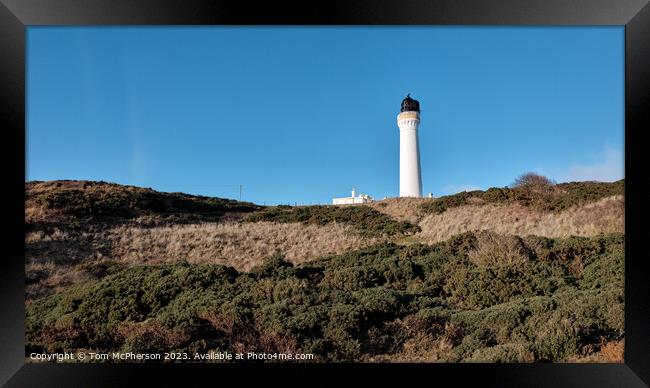 Covesea Lighthouse Moray Framed Print by Tom McPherson