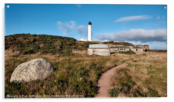 Covesea Lighthouse Acrylic by Tom McPherson