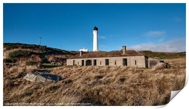 Covesea Lighthouse Moray Print by Tom McPherson