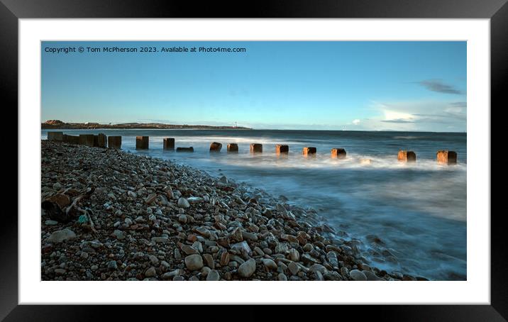  Lossiemouth West Beach Seascape Framed Mounted Print by Tom McPherson