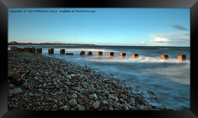  Lossiemouth West Beach Seascape Framed Print by Tom McPherson