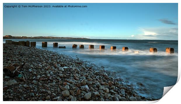  Lossiemouth West Beach Seascape Print by Tom McPherson