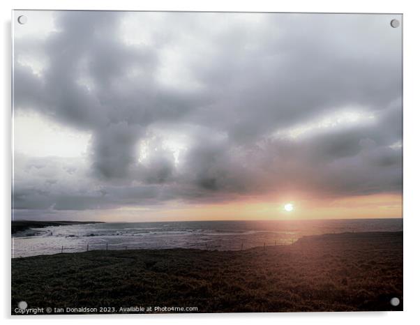 Borve, Isle of Lewis Acrylic by Ian Donaldson