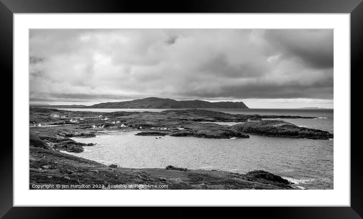The Atlantic drive, County Donegal, Ireland Framed Mounted Print by jim Hamilton
