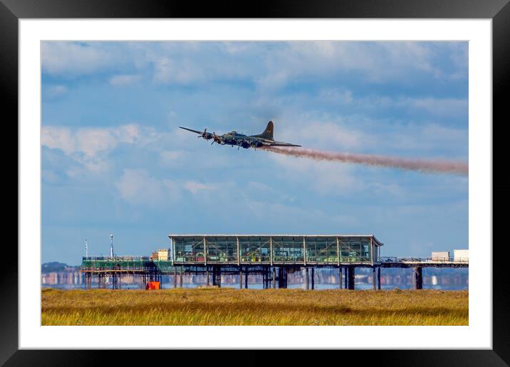 The B-17 Flying Fortress Sally B Framed Mounted Print by Roger Green
