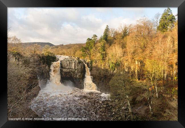 High Force waterfall Framed Print by Bryan Attewell