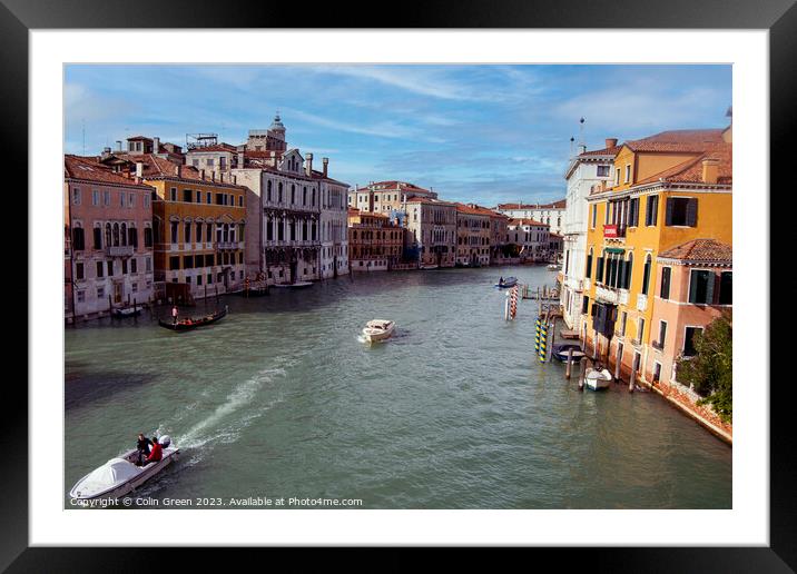 The Grand Canal Framed Mounted Print by Colin Green