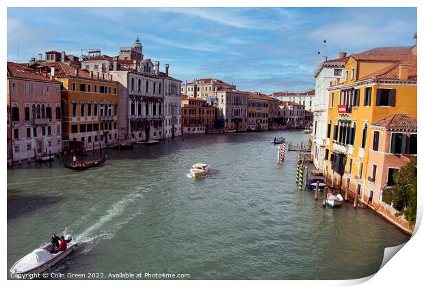 The Grand Canal Print by Colin Green