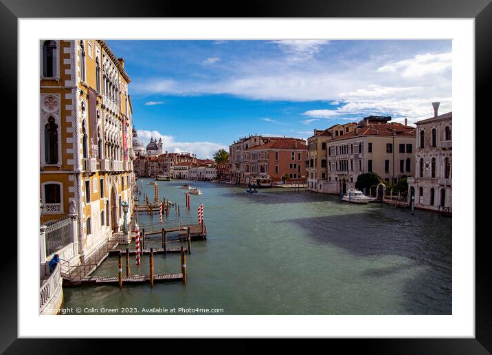 The Grand Canal, Venice Framed Mounted Print by Colin Green