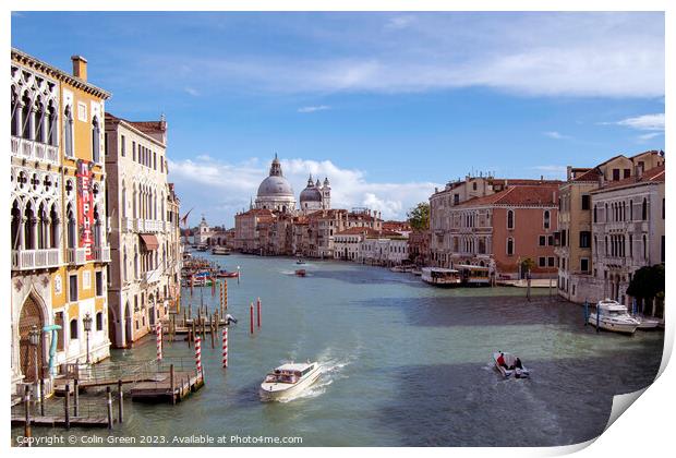 The Grand Canal, Venice Print by Colin Green