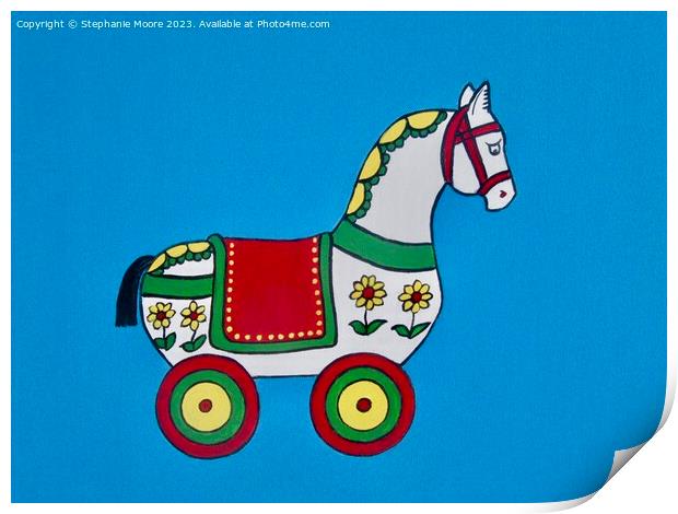 Toy Horse Print by Stephanie Moore