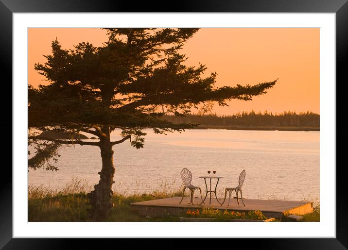 Wine For Two Framed Mounted Print by Dave Reede