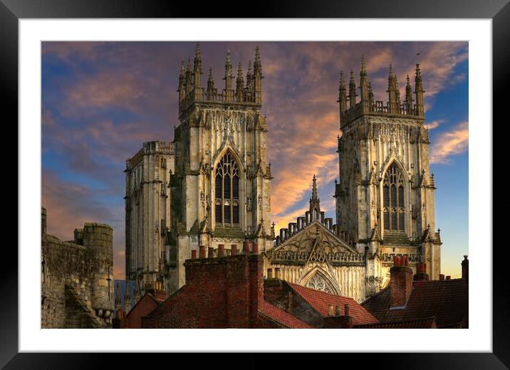 York Minster Skyline Framed Mounted Print by Alison Chambers