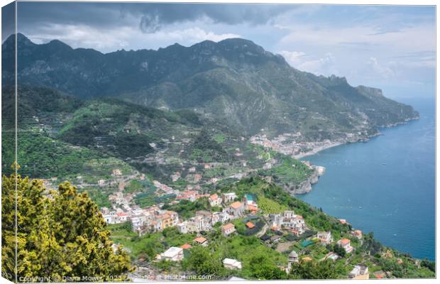 The Amalfi Coast Italy   Canvas Print by Diana Mower