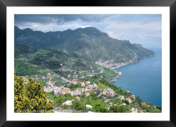 The Amalfi Coast Italy   Framed Mounted Print by Diana Mower