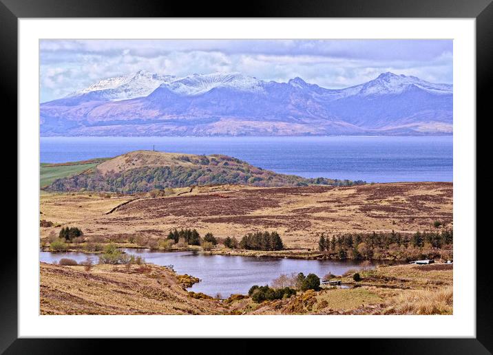 Fairlie Moor Road view, North Ayrshire Framed Mounted Print by Allan Durward Photography