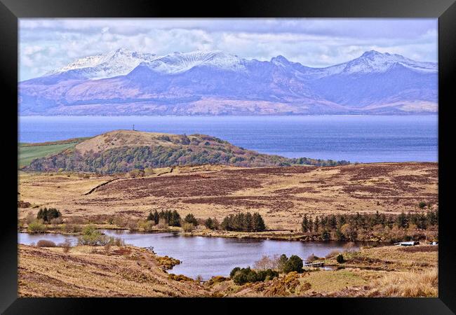 Fairlie Moor Road view, North Ayrshire Framed Print by Allan Durward Photography
