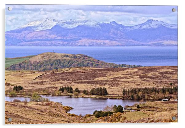 Fairlie Moor Road view, North Ayrshire Acrylic by Allan Durward Photography