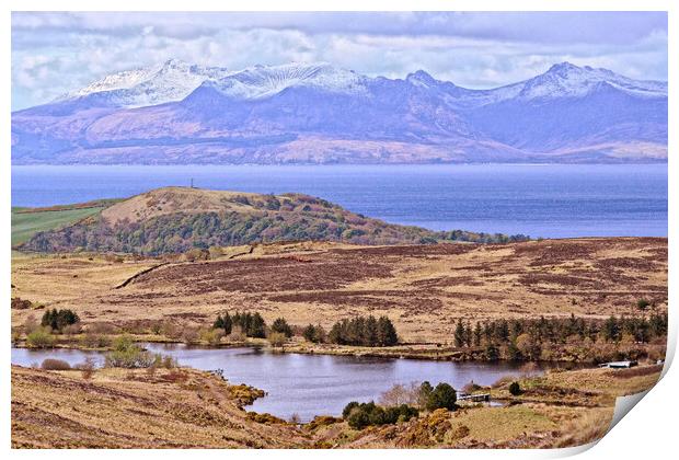 Fairlie Moor Road view, North Ayrshire Print by Allan Durward Photography