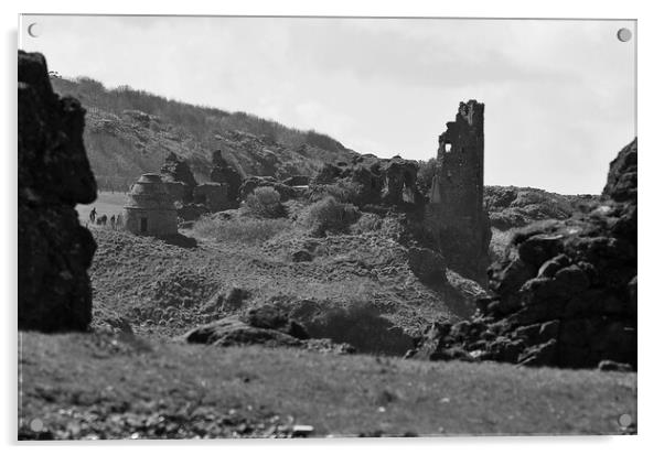 Dunure Castle, South Ayrshire Acrylic by Allan Durward Photography