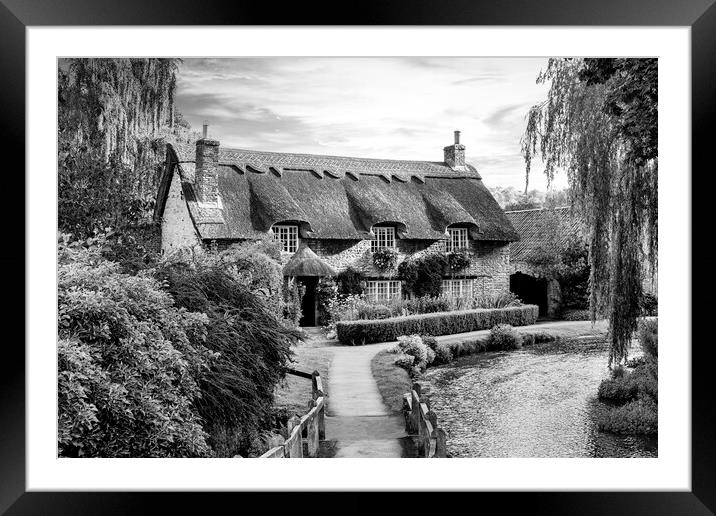 Beck Isle Cottage Black and White Framed Mounted Print by Tim Hill