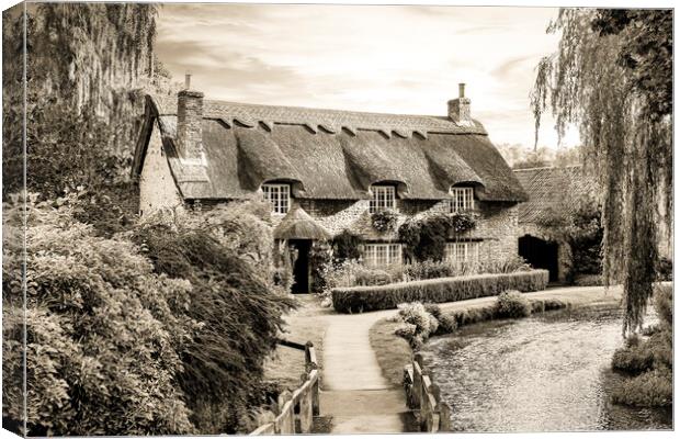 Beck Isle Cottage Sepia Canvas Print by Tim Hill