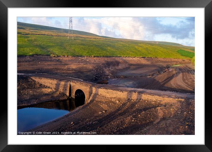 Disused Packhorse Bridge at Baitings Reservoir Framed Mounted Print by Colin Green