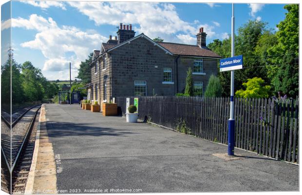 Castleton Moor Railway Station Canvas Print by Colin Green