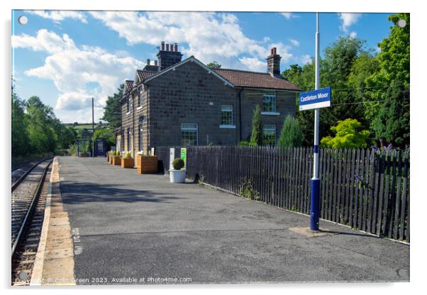 Castleton Moor Railway Station Acrylic by Colin Green