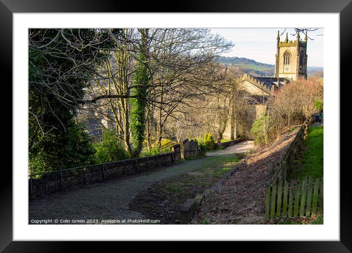 Church Bank, Sowerby Bridge Framed Mounted Print by Colin Green