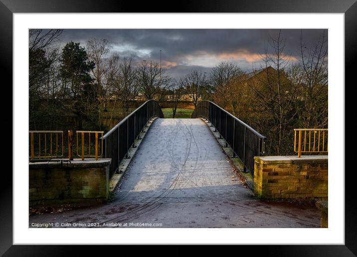 Forsty Footbridge Framed Mounted Print by Colin Green