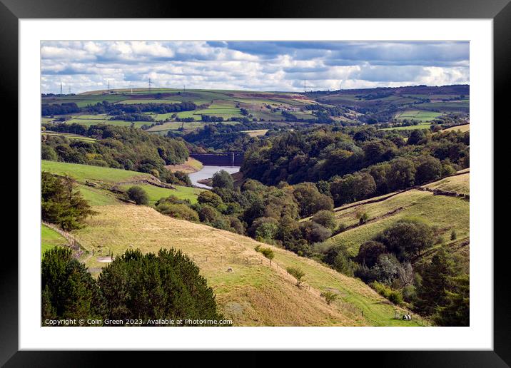 The Ryburn Valley Framed Mounted Print by Colin Green